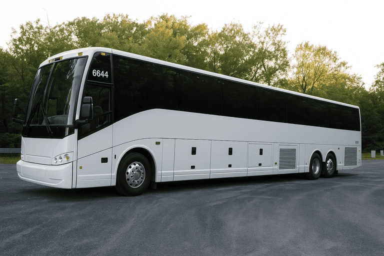 exterior of Manhattan Coach Bus Service coach bus