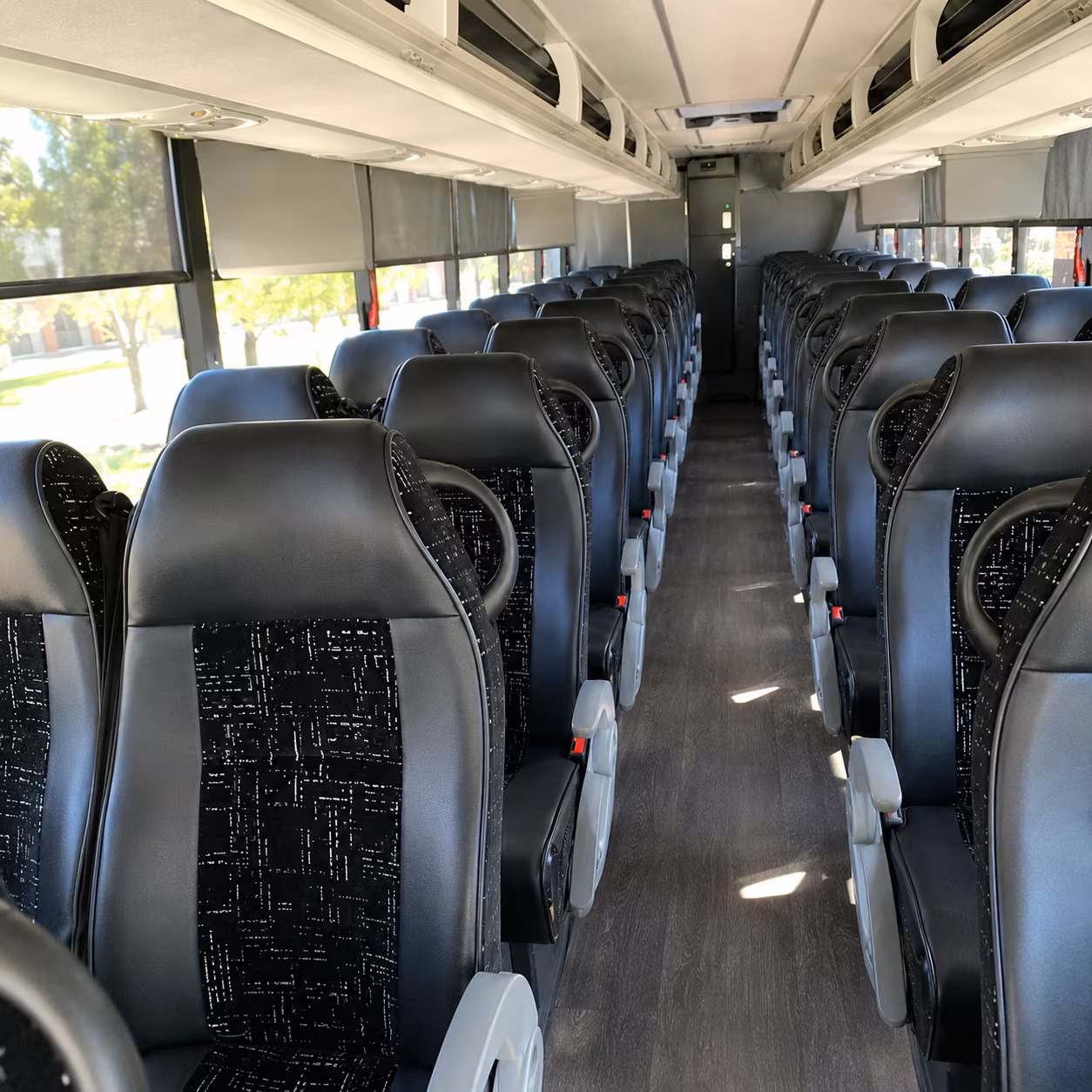 charter buses for manhattan high school prom groups heading to midtown venues