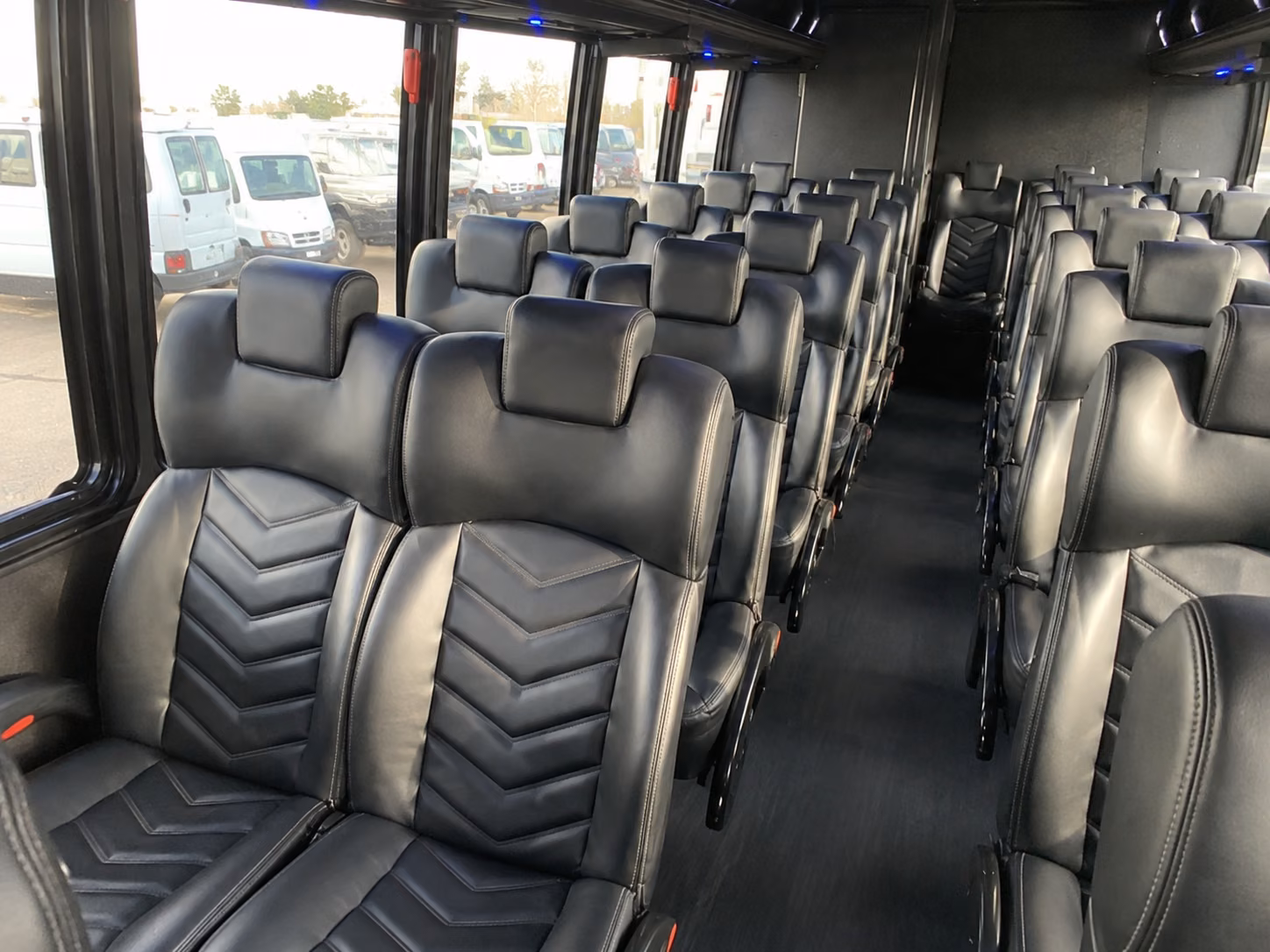 manhattan 15 passenger minibus inside