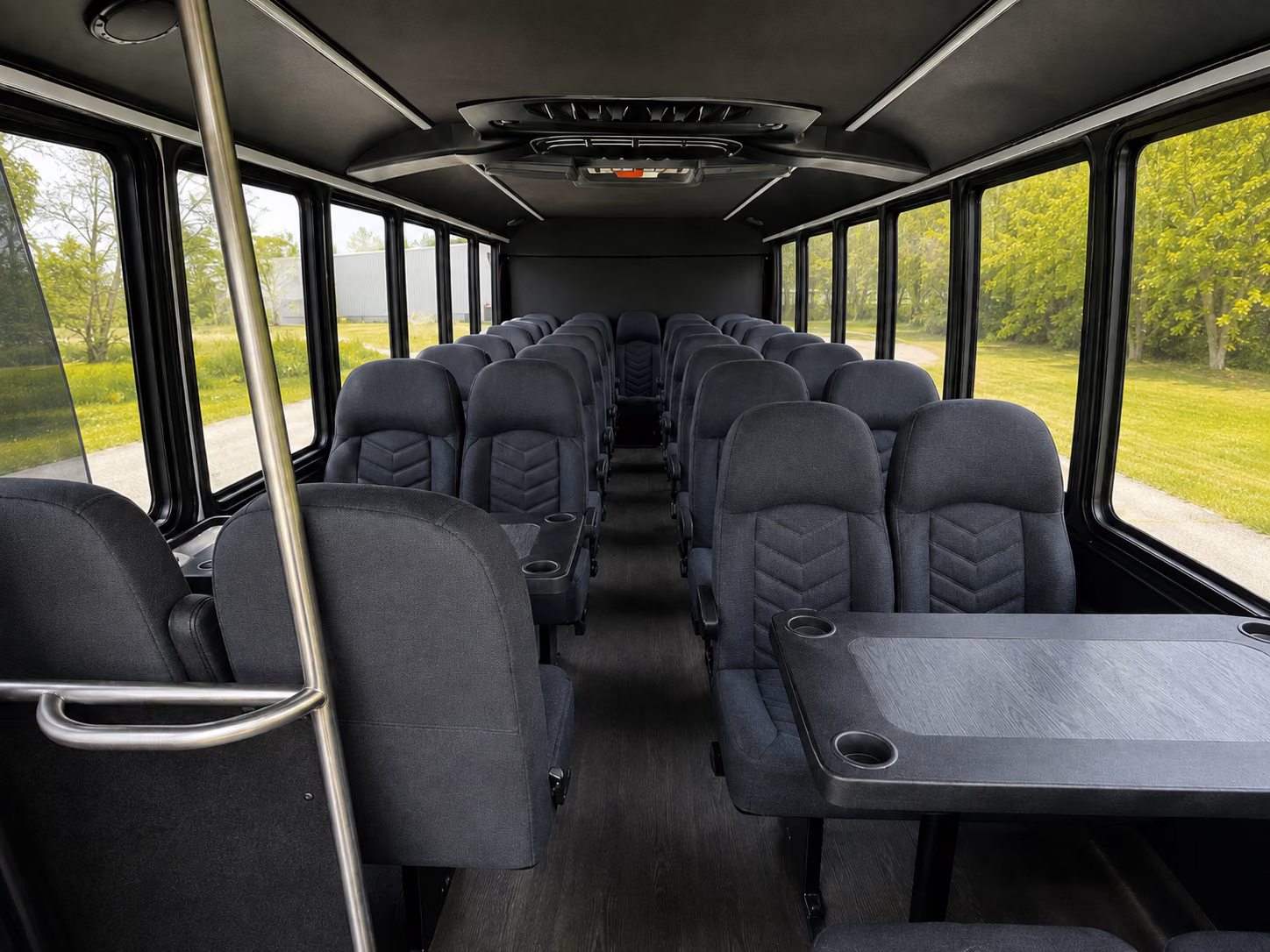 manhattan 18 passenger minibus interior