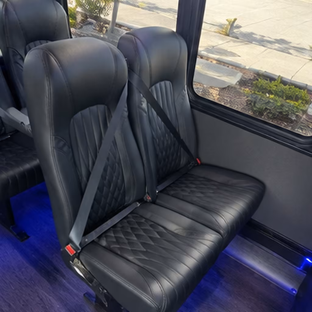manhattan 25 passenger minibus inside
