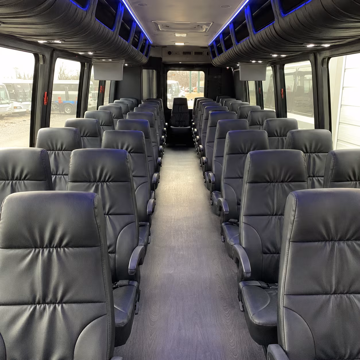 manhattan 25 passenger minibus interior