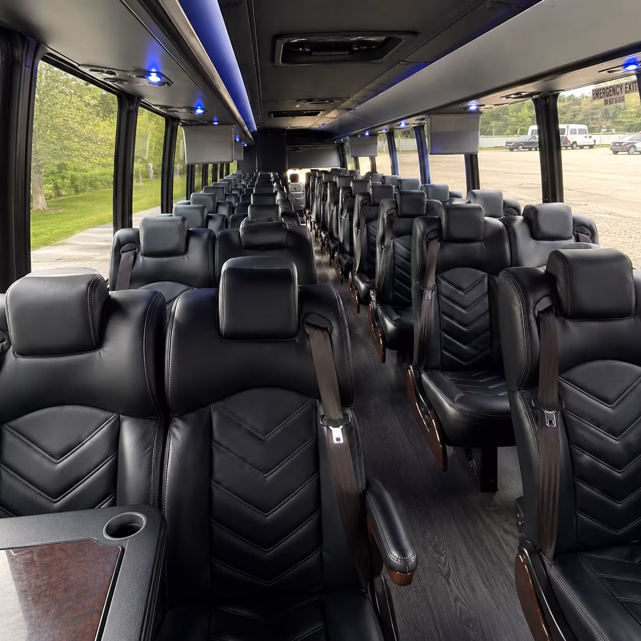 manhattan 35 passenger minibus interior