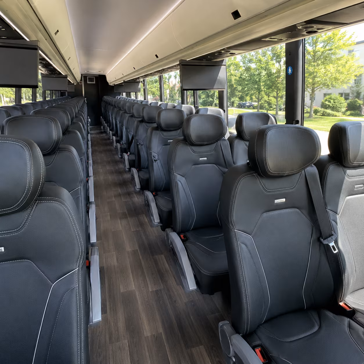 manhattan charter bus inside